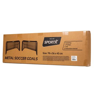 SportX Soccer Goals 2 pcs 78x56x45 cm