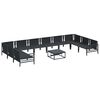 vidaXL Garden Sofa Set Anthracite Steel