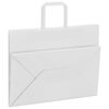 vidaXL Paper Bags 250 pcs with Handles White 32x17x25 cm