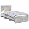 vidaXL Bed Frame Concrete Grey 100 x 200 cm Engineered Wood