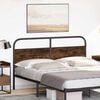 vidaXL Replace Headboard Smoked Oak 160 cm Steel and Engineered Wood