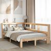 vidaXL Bookcase Bed without Mattress 120x200 cm Solid Wood Pine