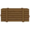 vidaXL Storage Box Honey Brown 91x40.5x42 cm Solid Wood Pine