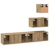 vidaXL TV Cabinet Set Wall-mounted 4 pcs Artisan Oak Engineered Wood