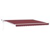 vidaXL Automatic Retractable Awning with LED Burgundy 400x300 cm