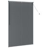 vidaXL Window Blind with Curtains Manual Dark grey Aluminium