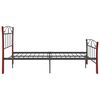 vidaXL Bed Frame without Mattress Black Metal 120x200 cm