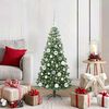 vidaXL Christmas Tree with 150 LEDs with Stand Green 120 cm PVC
