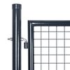 vidaXL Mesh Garden Gate Galvanised Steel 300x75 cm Grey