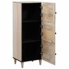 vidaXL Highboard with Shelf White 40 x 33 x 110 cm Solid mango wood