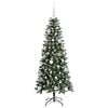 vidaXL Artificial Christmas Tree with 150 LEDs with Stand Green 150 cm