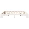 vidaXL Bed Frame White 200 x 200 cm Solid Pine Wood