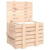 vidaXL Storage Box 58x40.5x42 cm Solid Wood Pine
