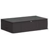 vidaXL Storage Box with Transparent Top Window Anthracite