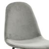 Venture Home Dining Chairs 2 pcs Polar Velvet Grey and Black