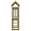 vidaXL Play Tower Brown 110.5 x 52.5 x 214 cm Solid Impregnated Wood