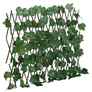 vidaXL Artificial Grape Leaf Trellis Expandable Green 180x60 cm