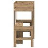 vidaXL Loft Bed Frame with Desk with Storage Artisan Oak 75 x 190 cm
