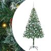 vidaXL Artificial Christmas Tree Green 180 cm PVC and Steel