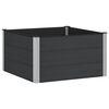 vidaXL Garden Raised Bed Black 100 x 100 x 54 cm alu.