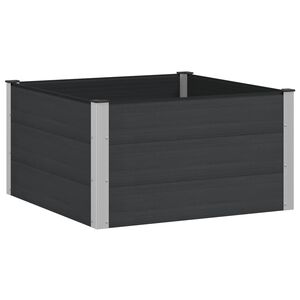 vidaXL Garden Raised Bed Black 100 x 100 x 54 cm
