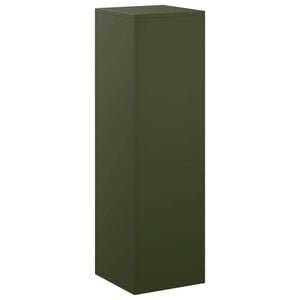 vidaXL Plant Stand Olive Green 30 x 30 x 100 cm Weathering Steel