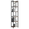 vidaXL Bookshelf Old wood 40 x 30 x 189.5 cm Engineered Wood