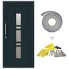 vidaXL Front Door Anthracite 98 x 208 cm PVC