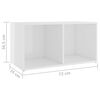 vidaXL 5 Piece TV Cabinet Set High Gloss White Engineered Wood