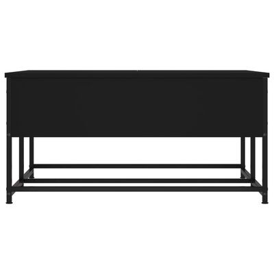 vidaXL Coffee Table Black 80x80x40 cm Engineered Wood