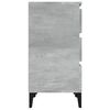 vidaXL Bedside Cabinet Concrete Grey 40x35x70 cm Engineered Wood