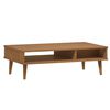 vidaXL Coffee Table MOLDE Brown 100x55x31 cm Solid Wood Pine