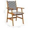 vidaXL Garden Chairs 4 pcs Solid Acacia Wood