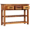 vidaXL Sideboard with 3 Drawers 110x30x80 cm Solid Acacia Wood