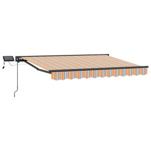 vidaXL Manual Awning Frame with LEDs 3 x 2.5 m