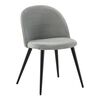 Venture Home Dining Chairs 2 pcs Velvet Velvet Black and Grey