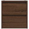 vidaXL Wall-mounted Bedside Cabinets 2 pcs Brown Oak 38x34x40 cm
