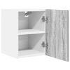 vidaXL Hanging Cabinet with Door Grey Sonoma and White 30 x 31 x 40 cm