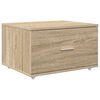 vidaXL Desk Sonoma Oak 131.5 x 50 x 106.5 cm Engineered Wood