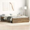 vidaXL Bed Frame without Mattress Artisan Oak 135x190 cm Engineered Wood