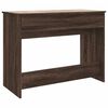 vidaXL Dressing Table with Mirror Brown Oak 100x45x76 cm
