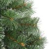 vidaXL Artificial Christmas Tree with 300 LEDs Green 210 cm PE and PVC