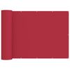 vidaXL Balcony Privacy Screen 200 x 400 cm Fabric with PU Coated Red