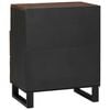 vidaXL Bedside Cabinet Walnut 50 x 33 x 62 cm Solid Acacia wood
