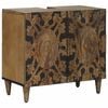 vidaXL Bathroom Sink Cabinet Brown 62 x 33 x 58 cm Solid Mango Wood