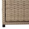 vidaXL Garden Storage Cabinet Beige 55x59x69 cm Poly Rattan