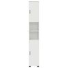 vidaXL Bathroom Cabinet with Storage High Gloss White 30 x 35 x 192 cm