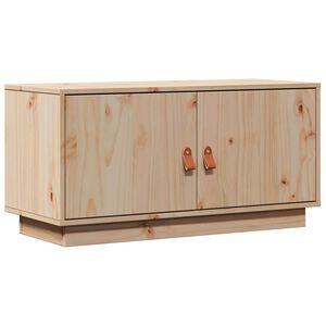 vidaXL TV Cabinet 80x34x40 cm Solid Wood Pine