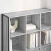 vidaXL Book Cabinet 2 pcs Grey Sonoma 99.5 x 30 x 108 cm