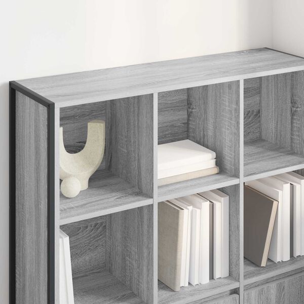 vidaXL Book Cabinet 2 pcs Grey Sonoma 99.5 x 30 x 108 cm